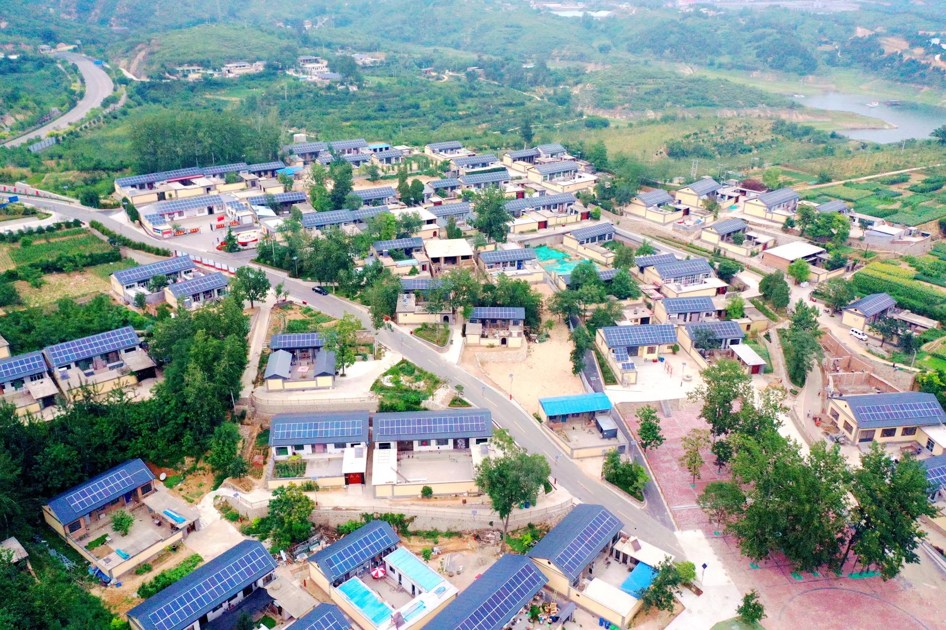 科林电气西柏坡北庄光伏树模工程